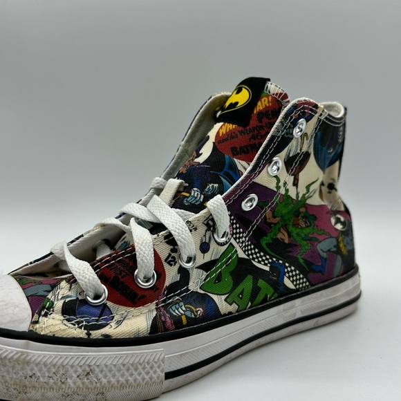 Batman x DC Comics Converse Chuck Taylor Sneakers Youth Size 3 - Picture 4 of 11